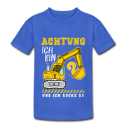 Bagger - Ich bin 2 und ich rocke es Kinder Geburtstags T-Shirt - Königsblau
