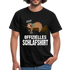 Faultier offizielles Schlafshirt Lustiges T-Shirt - Schwarz