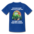 Entschuldigung - Bin zu spät - Hab einen Traktor gesehen - Kinder T-Shirt - Royalblau