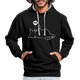 Lustige Katze Mittelfinger Nö Keine Lust Kontrast-Hoodie - Schwarz/Grau meliert