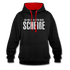 Lustig - Ich bin zu alt für diese Scheiße - Kontrast-Hoodie - Schwarz/Rot