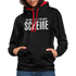 Lustig - Ich bin zu alt für diese Scheiße - Kontrast-Hoodie - Schwarz/Rot