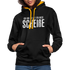 Lustig - Ich bin zu alt für diese Scheiße - Kontrast-Hoodie - Schwarz/Gold