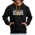 Lustig - Ich bin zu alt für diese Scheiße - Kontrast-Hoodie - Schwarz/Gold