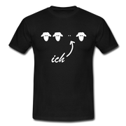 Ich bin das schwarze Schaf Lustig Sarkastisches T-Shirt - Schwarz