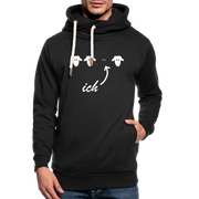 Ich bin das schwarze Schaf Lustig Sarkastisches Unisex Schalkragen Hoodie - Schwarz