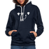 Ich bin das schwarze Schaf Lustig Sarkastisch Kontrast-Hoodie - Navy/Grau meliert