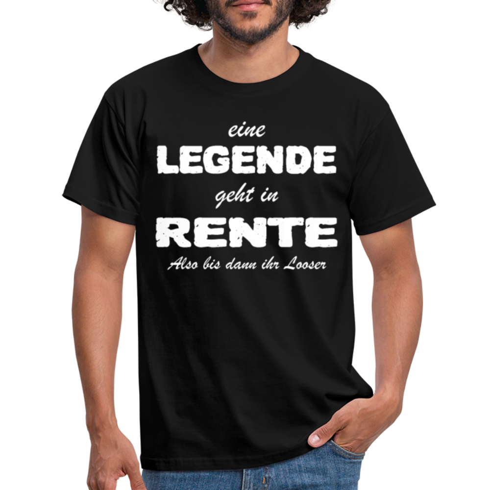 Eine Legende geht in Rente Lustiges T-Shirt - Schwarz