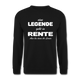 Eine Legende geht in Rente Lustiger Unisex Pullover - Schwarz