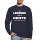 Eine Legende geht in Rente Lustiger Unisex Pullover - Navy