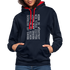 Wenn du wüsstest wie viel Idioten ihren Kopf drehen Kontrast-Hoodie - Navy/Rot