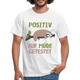 Faultier Positiv auf Müde getestet - Lustig Sarkastisch Männer T-Shirt - Weiß