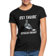 Sei Taube - Scheiß drauf Lustig Sarkasmus Frauen T-Shirt - Schwarz