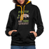 Faultier Positiv auf Müde getestet - Lustig Sarkastisch Kontrast-Hoodie - Schwarz/Gold