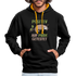 Faultier Positiv auf Müde getestet - Lustig Sarkastisch Kontrast-Hoodie - Schwarz/Gold