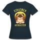 Mops Hund Yoga Einatmen Ausrasten Lustiges Frauen T-Shirt - Navy