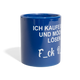 Ich kaufe ein "i" und möchte lösen F_ck D_ch - Lustige Panoramatasse farbig - Royalblau