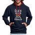 Mechaniker Ölich Aber Fröhlich Lustiger Geschenk Kontrast-Hoodie - Navy/Rot