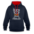 Mechaniker Ölich Aber Fröhlich Lustiger Geschenk Kontrast-Hoodie - Navy/Rot