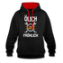 Mechaniker Ölich Aber Fröhlich Lustiger Geschenk Kontrast-Hoodie - Schwarz/Rot