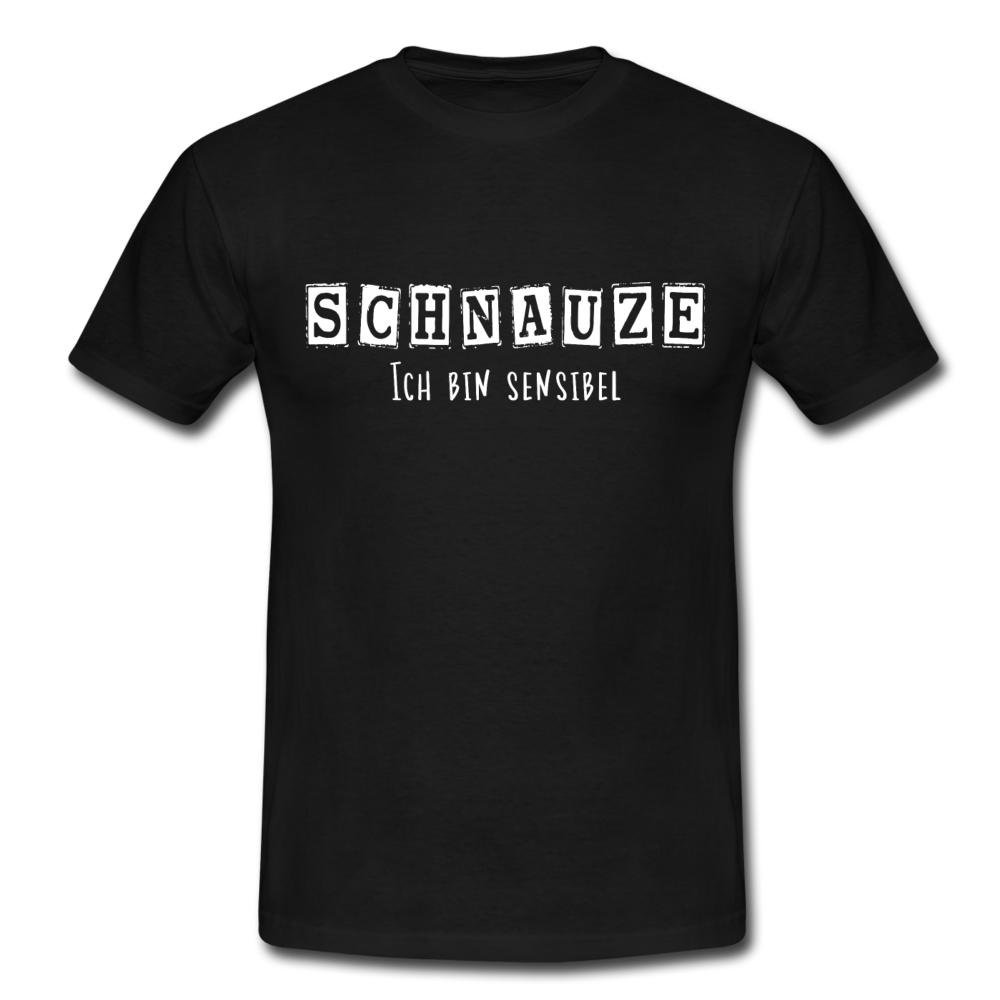 Schnauze Ich Bin Sensibel Lustig Sarkastisches T-Shirt - Schwarz