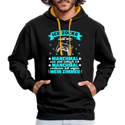 Gaming Gamer Zocken - Ich Zocke nicht immer Kontrast-Hoodie - Schwarz/Gold