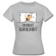 Hund im Bett Offizielles Schlafshirt Lustiges Frauen T-Shirt - Grau meliert