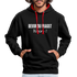 Bevor Du Fragst NEIN Lustiger Sarkasmus Kontrast-Hoodie - Schwarz/Rot