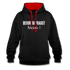 Bevor Du Fragst NEIN Lustiger Sarkasmus Kontrast-Hoodie - Schwarz/Rot