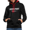 Bevor Du Fragst NEIN Lustiger Sarkasmus Kontrast-Hoodie - Schwarz/Rot