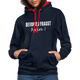 Bevor Du Fragst NEIN Lustiger Sarkasmus Kontrast-Hoodie - Navy/Rot