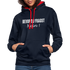 Bevor Du Fragst NEIN Lustiger Sarkasmus Kontrast-Hoodie - Navy/Rot