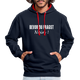 Bevor Du Fragst NEIN Lustiger Sarkasmus Kontrast-Hoodie - Navy/Rot