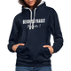 Bevor Du Fragst NEIN Lustiger Sarkasmus Kontrast-Hoodie - Navy/Grau meliert