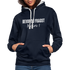 Bevor Du Fragst NEIN Lustiger Sarkasmus Kontrast-Hoodie - Navy/Grau meliert