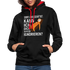 Faultier bin beschäftigt kann ich dich später ignorieren lustiger Kontrast-Hoodie - Schwarz/Rot