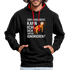 Faultier bin beschäftigt kann ich dich später ignorieren lustiger Kontrast-Hoodie - Schwarz/Rot