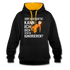 Faultier bin beschäftigt kann ich dich später ignorieren lustiger Kontrast-Hoodie - Schwarz/Gold