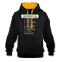 Gamer Gaming Zocken Der Perfekte Tag Lustiger Kontrast-Hoodie - Schwarz/Gold