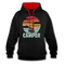 Wohnmobil Womo Echte Männer Fahren Camper Camping Kontrast-Hoodie - Schwarz/Rot