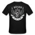 Biker Motorrad Totenkopf Böser Alter Mann Rückendruck T-Shirt - Schwarz