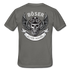 Biker Motorrad Totenkopf Böser Alter Mann Rückendruck T-Shirt - Graphit