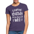 Camping Womo Wohnmobil Ich Bin Dann Mal Weg Camper Frauen T-Shirt - Dunkellila