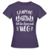 Camping Womo Wohnmobil Ich Bin Dann Mal Weg Camper Frauen T-Shirt - Dunkellila