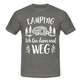 Camping Womo Wohnmobil Ich Bin Dann Mal Weg Camper T-Shirt - Graphit