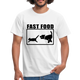 Hund Jagt Katze Fast Food Lustiges T-Shirt - Weiß