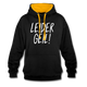 Leider Geil Lustiger Kontrast-Hoodie - Schwarz/Gold