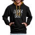 Leider Geil Lustiger Kontrast-Hoodie - Schwarz/Gold