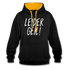 Leider Geil Lustiger Kontrast-Hoodie - Schwarz/Gold