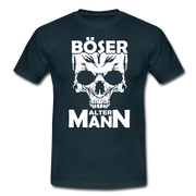 Totenkopf Böser Alter Mann Lustiges T-Shirt - Navy